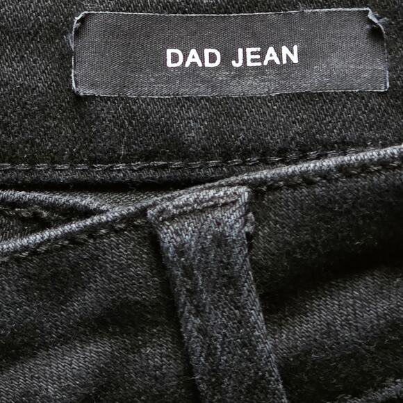 Judy Blue Women’s High Rise Crossover Waist Dad Jean Black, Size 11/30 - Picture 4 of 8